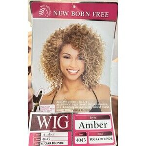 New Born Free Wig 4045 Sugar Blonde J17-1114-SCT-wig Amber NWT